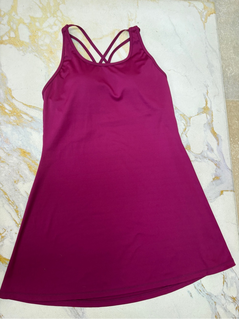 Magenta Racerback Active Dress - Picture 8 of 8